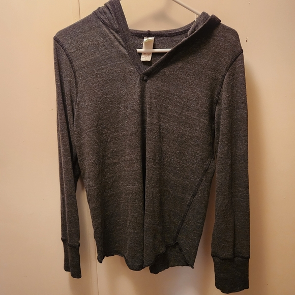 3 for $15 / Grey Hooded Long-Sleeve - Picture 9 of 9
